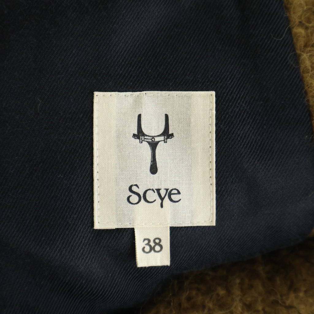 SCYE(サイ) ウール アルパカ ダブルブレスト コート ブラウン 1217-73052 レディース