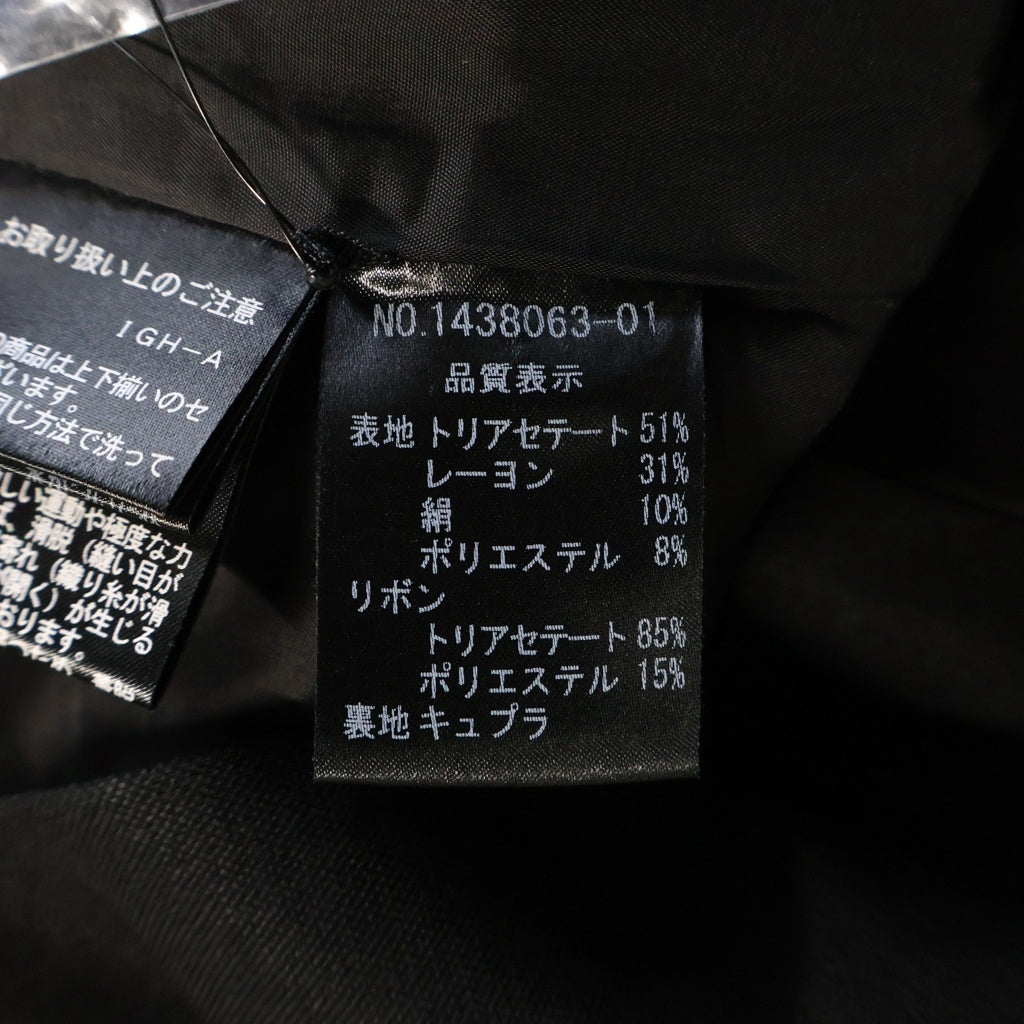 Chloe(クロエ) FORMALライン リボンデザイン ジャケット 襟取り外し可 ブラック 1438063-01 レディース