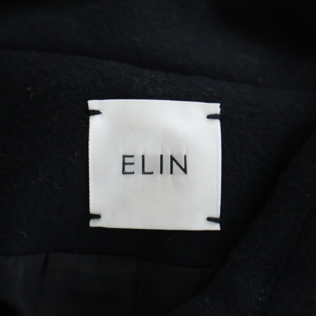 ELIN(エリン) ウール トグル留め ショートコート ブラック 11606-33-0606 レディース