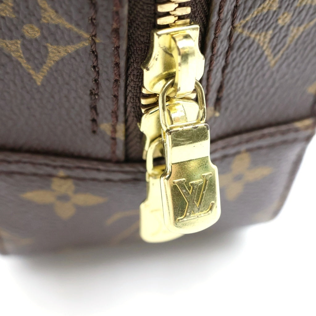 LOUIS VUITTON(ルイヴィトン) モノグラム スポンティーニ ショルダーバッグ ブラウン レザー×PVC M47500 ゴールド金具 レディース