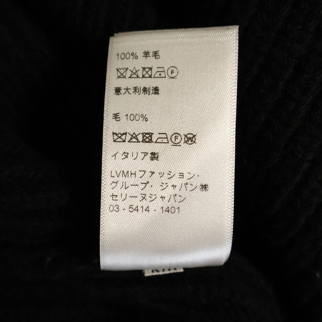 CELINE(セリーヌ) ロゴ刺繍 オーバーサイズ ニット セーター ブラック 2A19R423