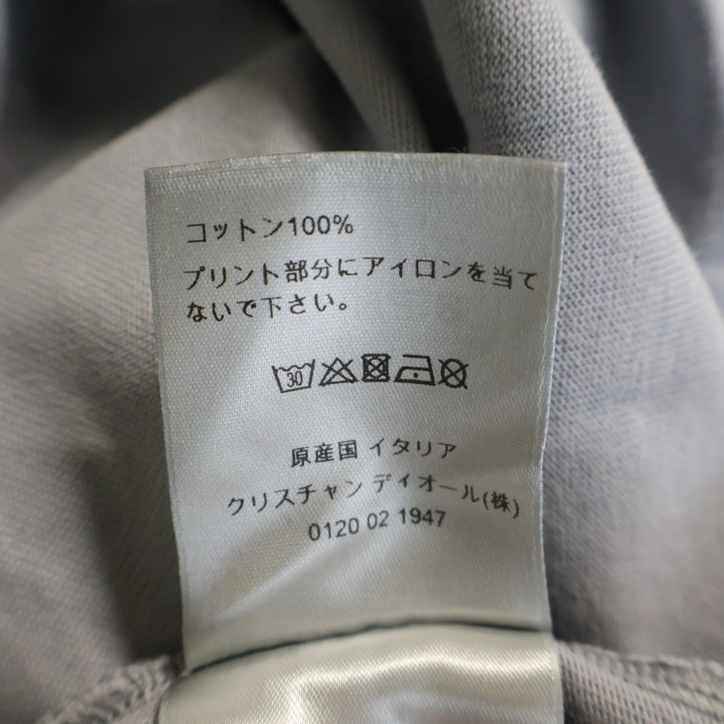 DIOR(ディオール) ×Daniel Arsham 20SS ダニエルアーシャム ロゴプリント 半袖Tシャツ カットソー ブルーグレー 023J615B0554