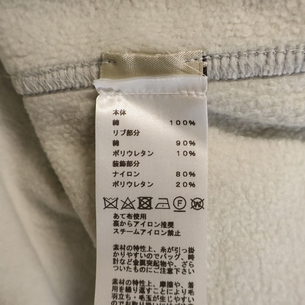 HERMES(エルメス) ランH 袖ラインロゴ 長袖スウェット トレーナー グレー系
