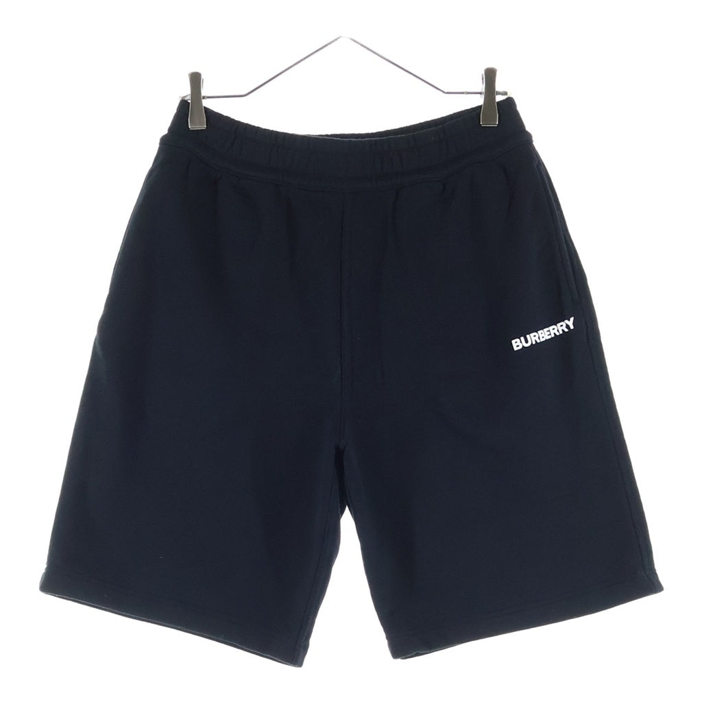 BURBERRY(バーバリー) ロゴプリント トラックショーツ スウェット ハーフ ショートパンツ ブラック 8055354