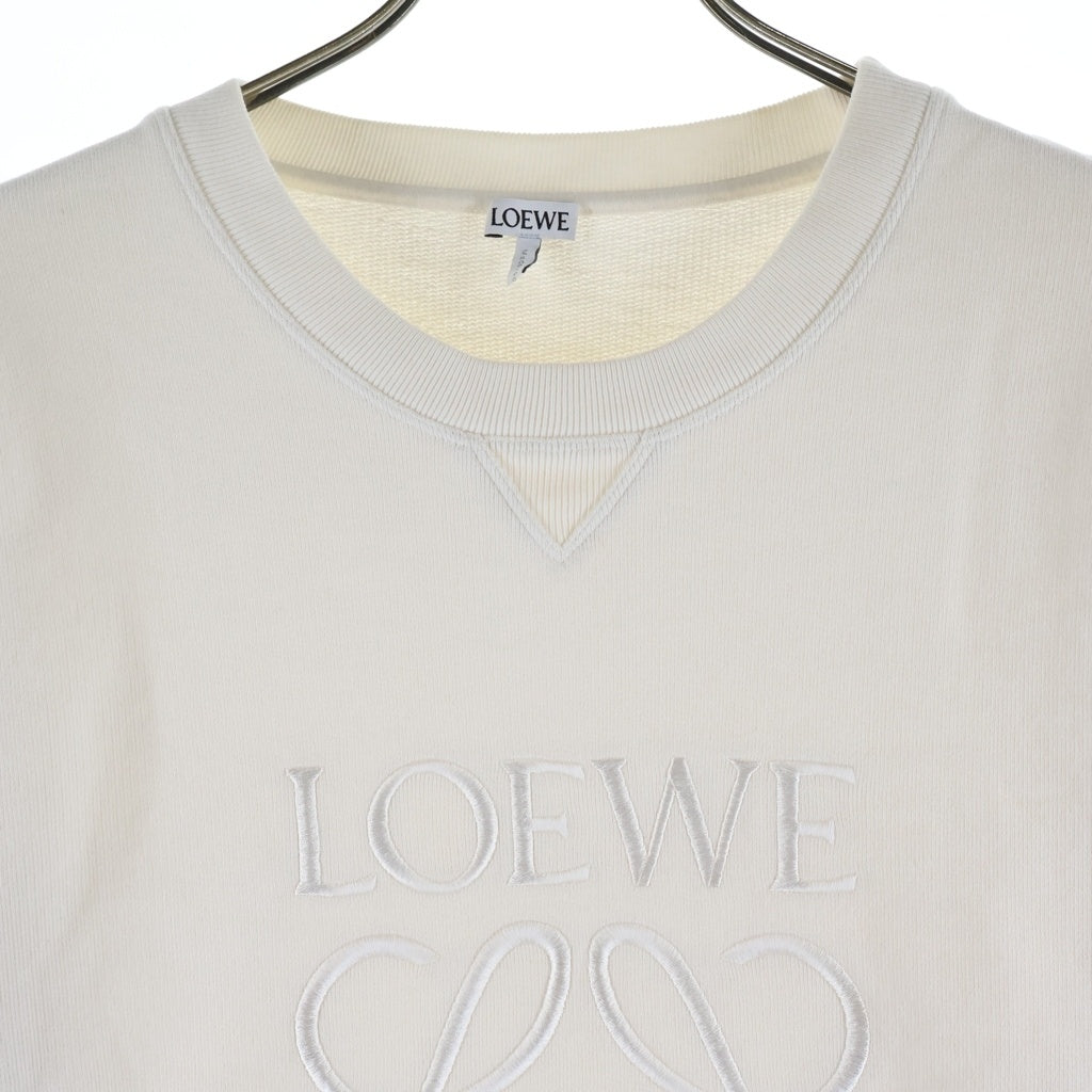 LOEWE(ロエベ) アナグラムロゴ刺繍 スウェットシャツ トレーナー ホワイト H526341XA1