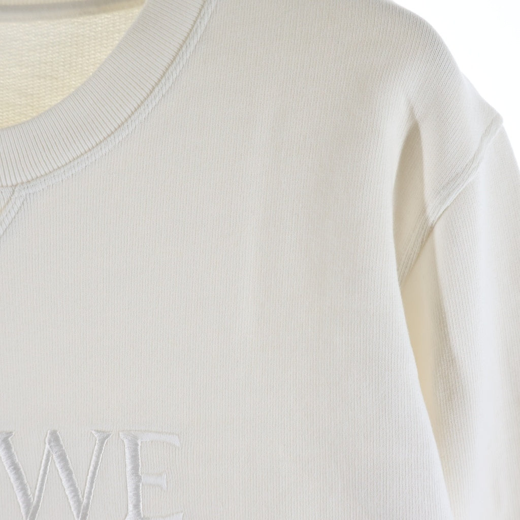 LOEWE(ロエベ) アナグラムロゴ刺繍 スウェットシャツ トレーナー ホワイト H526341XA1
