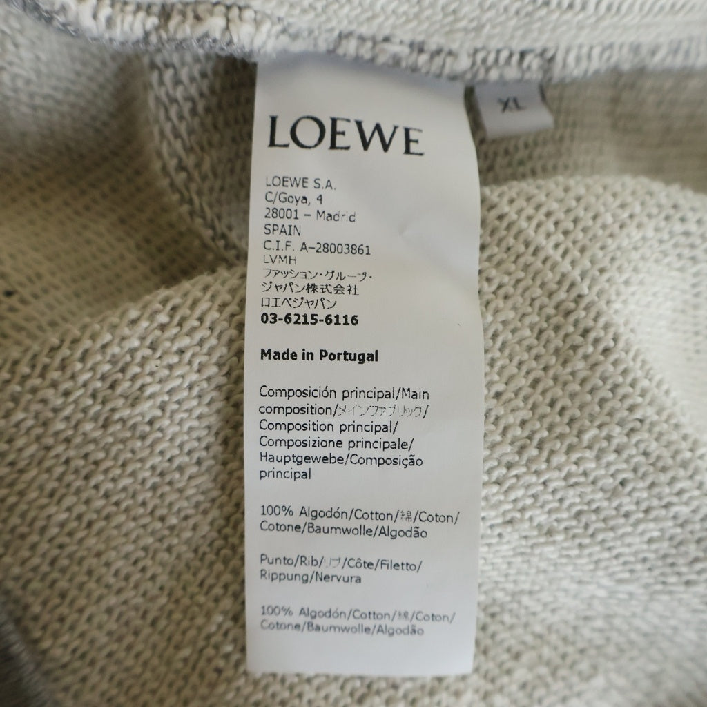 LOEWE(ロエベ) アナグラムロゴ刺繍 レギュラーフィット スウェットシャツ トレーナー グレー H526Y24J07