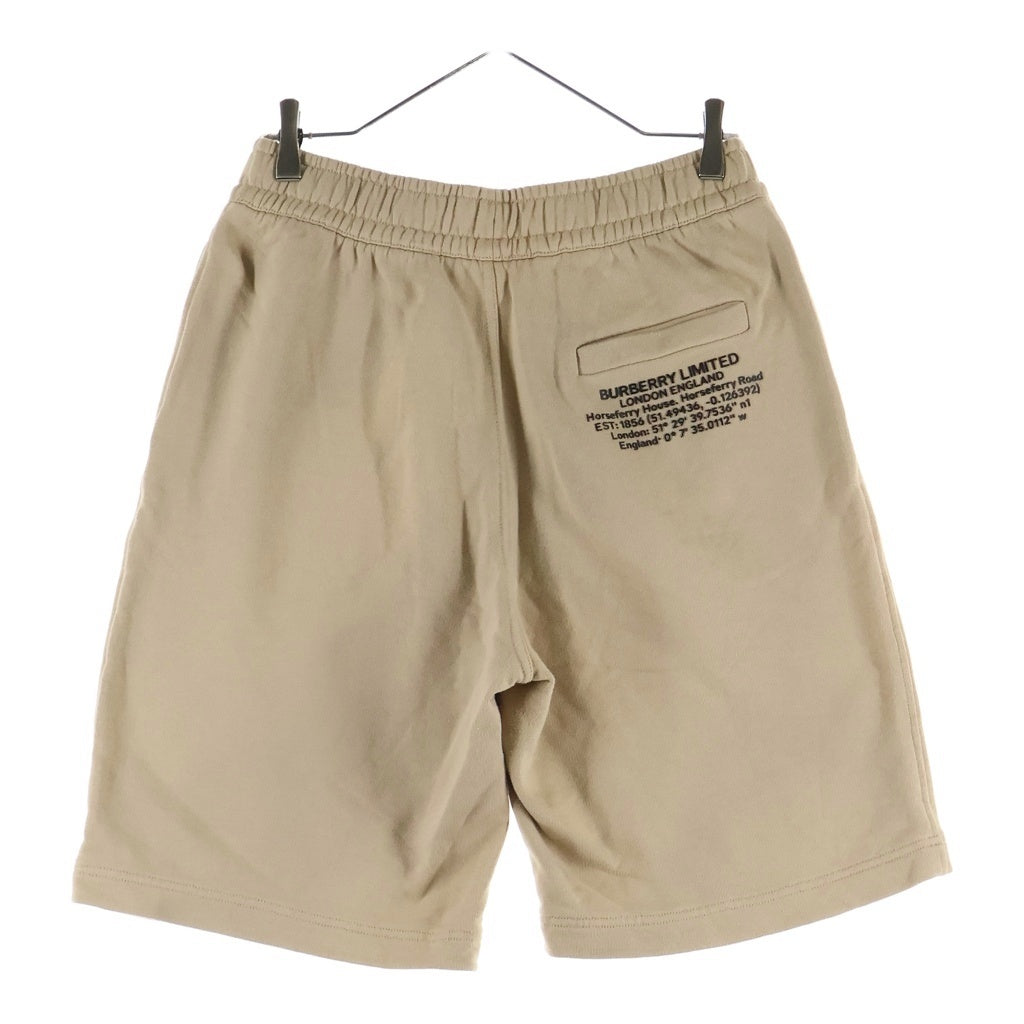 BURBERRY(バーバリー) ラバーロゴ スウェットハーフパンツ ショートパンツ ショーツ ブラウン 8043776