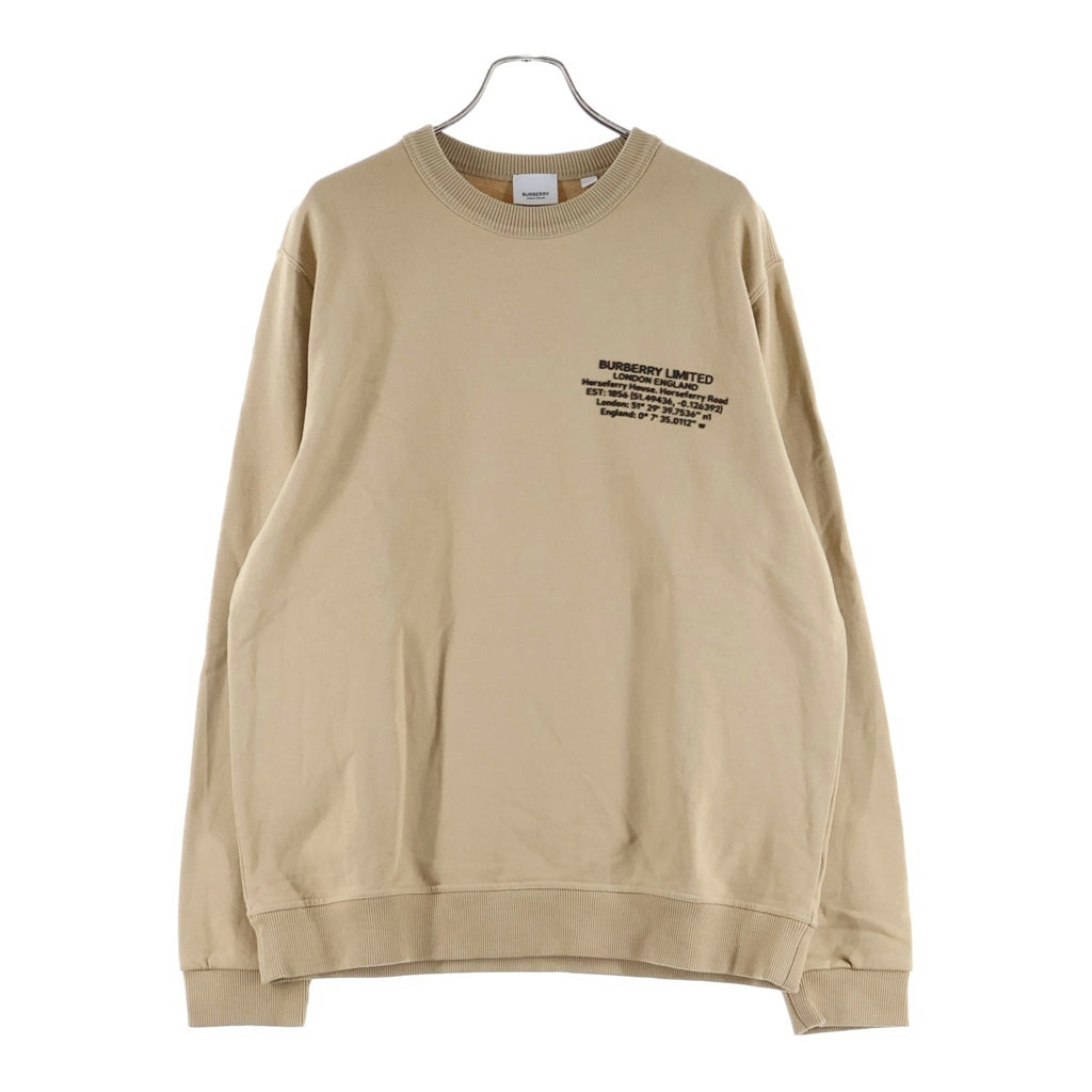 BURBERRY(バーバリー) ラバーロゴ クルーネックスウェット トレーナー ブラウン 8043277