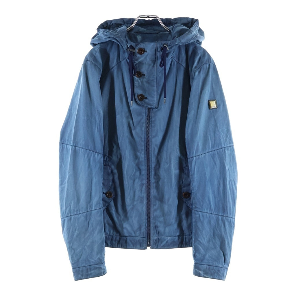 HUGO BOSS(ヒューゴボス) ムラ染め フーデッド ジップアップ ジャケット ブルー 10179204