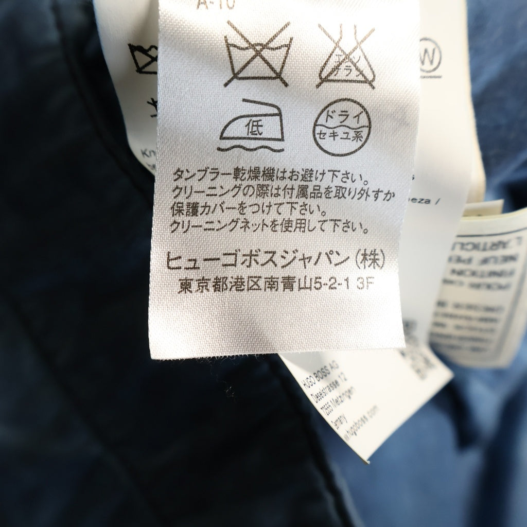 HUGO BOSS(ヒューゴボス) ムラ染め フーデッド ジップアップ ジャケット ブルー 10179204