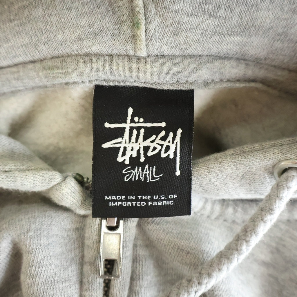 STUSSY(ステューシー) ワールドツアー ジップフーディー パーカー グレー コットン