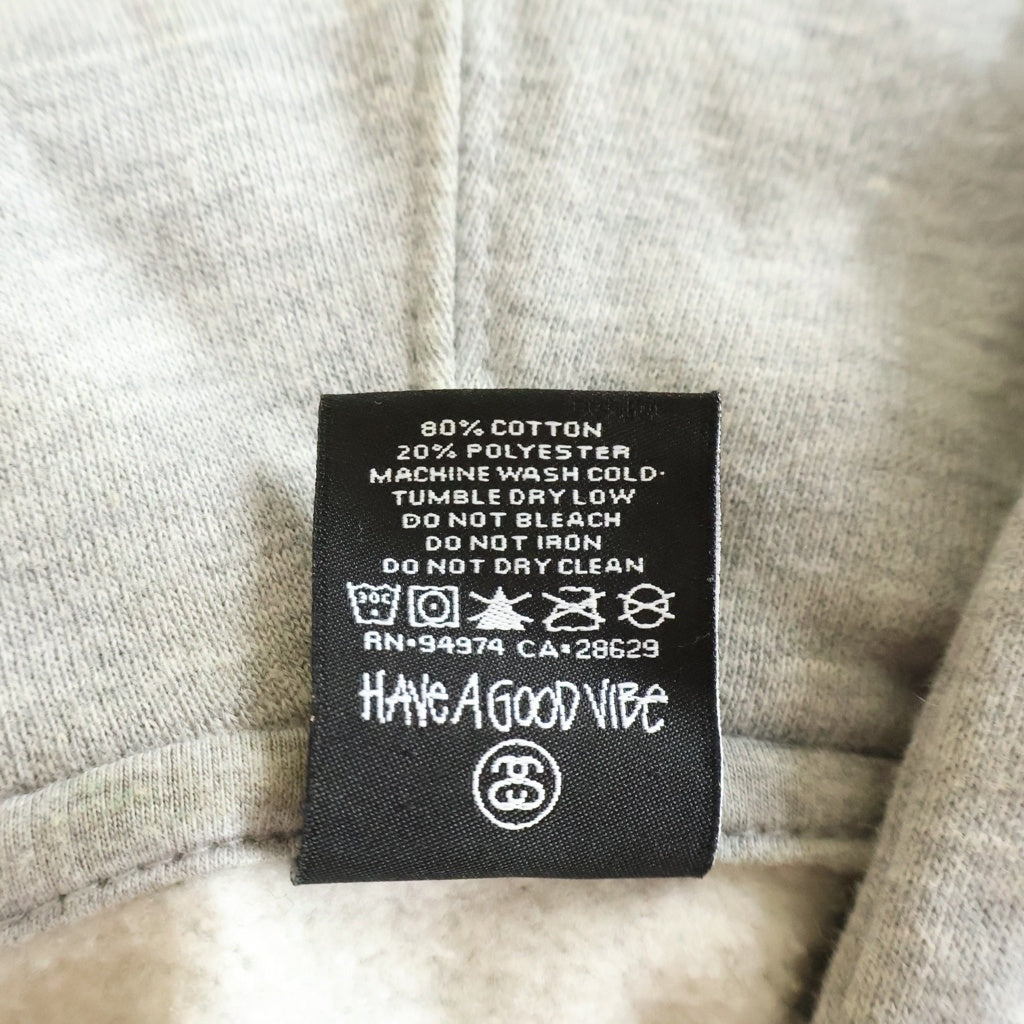 STUSSY(ステューシー) ワールドツアー ジップフーディー パーカー グレー コットン