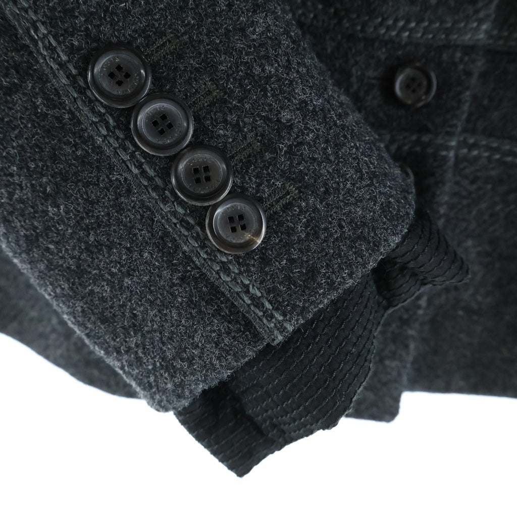 LOUIS VUITTON(ルイヴィトン) ショート ジャケット 襟つき ウール ベロア グレー RW052 WHJA23WOT レディース