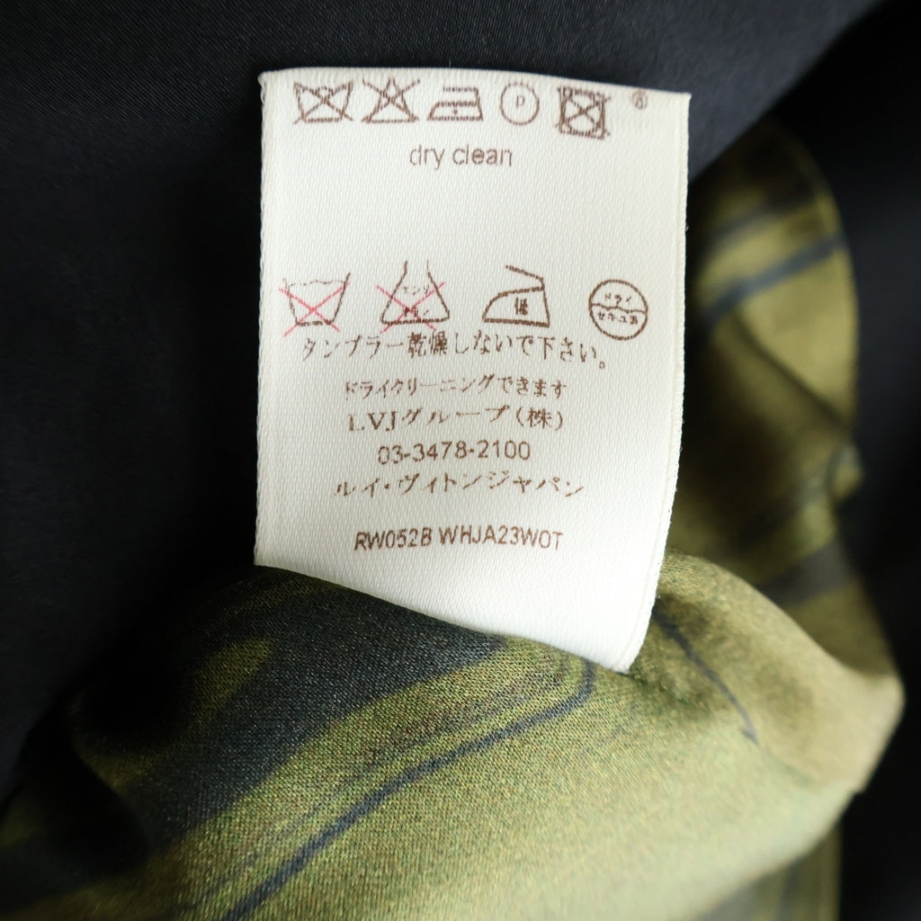 LOUIS VUITTON(ルイヴィトン) ショート ジャケット 襟つき ウール ベロア グレー RW052 WHJA23WOT レディース