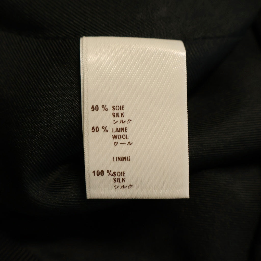 LOUIS VUITTON(ルイヴィトン) ロング スカート ビジュー付き シルク ウール ブラック/グレー RW052B レディース