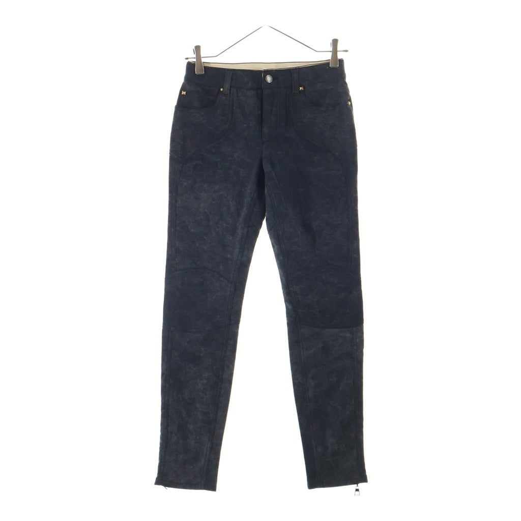 LOUIS VUITTON(ルイヴィトン) デニム パンツ スタッズ ワッペン グレー RW102W ERPA18DBS レディース