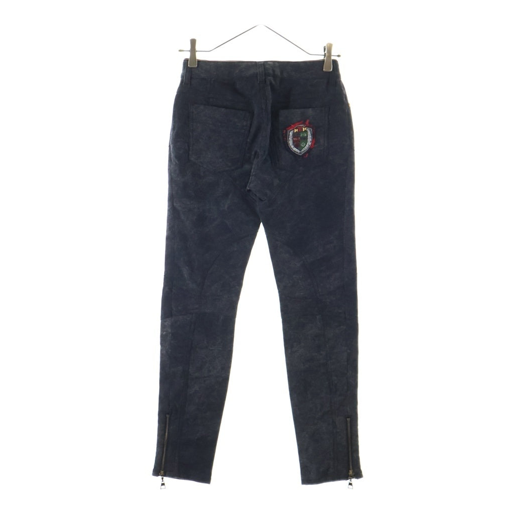 LOUIS VUITTON(ルイヴィトン) デニム パンツ スタッズ ワッペン グレー RW102W ERPA18DBS レディース