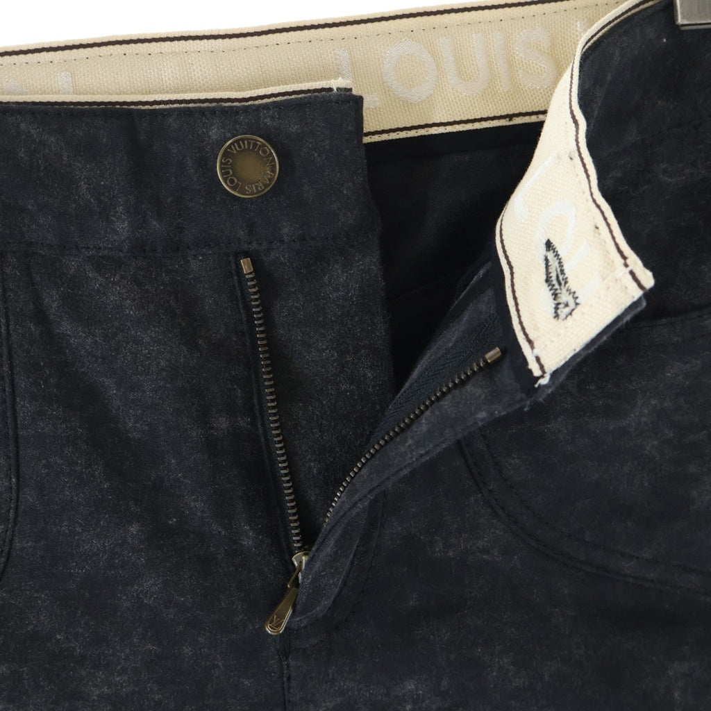 LOUIS VUITTON(ルイヴィトン) デニム パンツ スタッズ ワッペン グレー RW102W ERPA18DBS レディース
