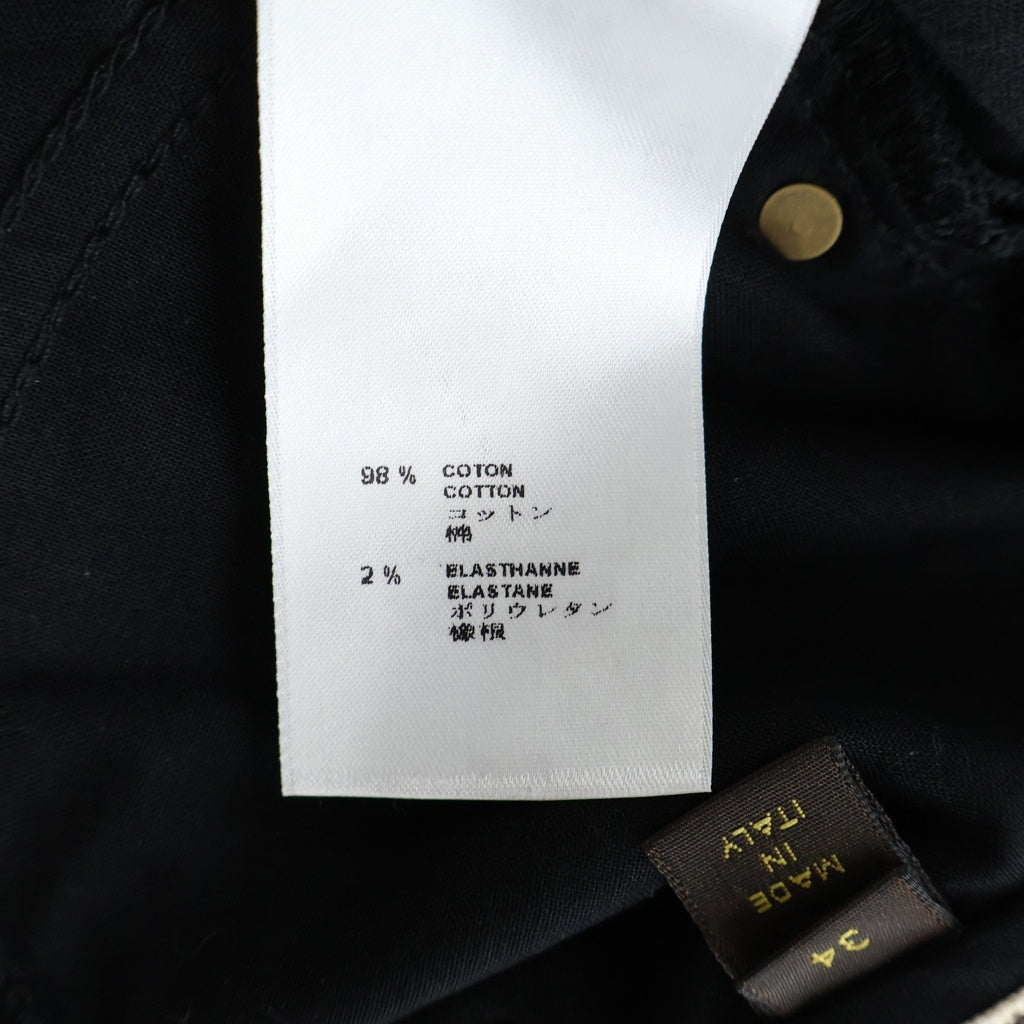 LOUIS VUITTON(ルイヴィトン) デニム パンツ スタッズ ワッペン グレー RW102W ERPA18DBS レディース
