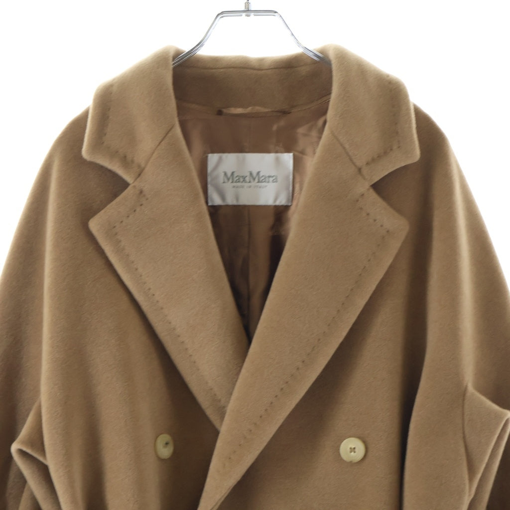 Max Mara(マックスマーラ) ダブルブレスト ロング コート アウター ベルト付き キャメル ブラウン 101601096 レディース