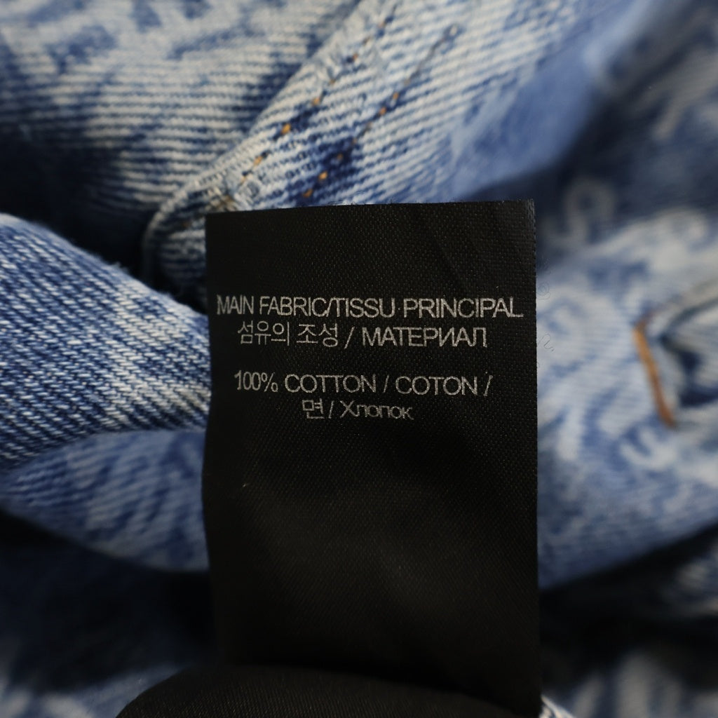 VETEMENTS(ヴェトモン) スタンプ ロゴ デニム ジャケット アウター Gジャン インディゴ