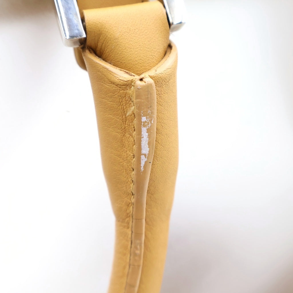 LOEWE(ロエベ) アマソナ2000 ハンドバッグ ブラウン×クリア ビニール×レザー シルバー金具 レディース