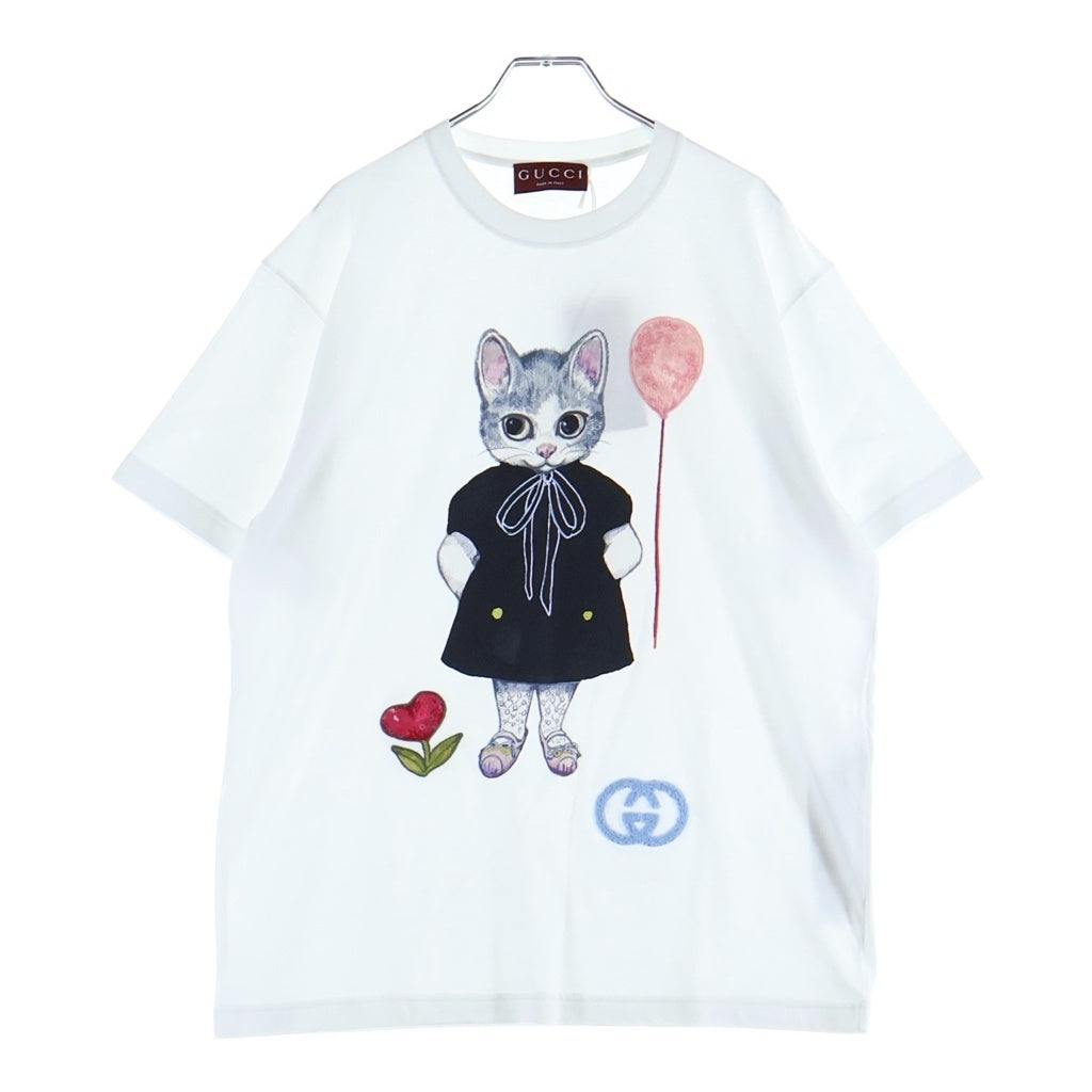 GUCCI(グッチ) ヒグチユウコ Tシャツ コットンジャージー ホワイト 837959