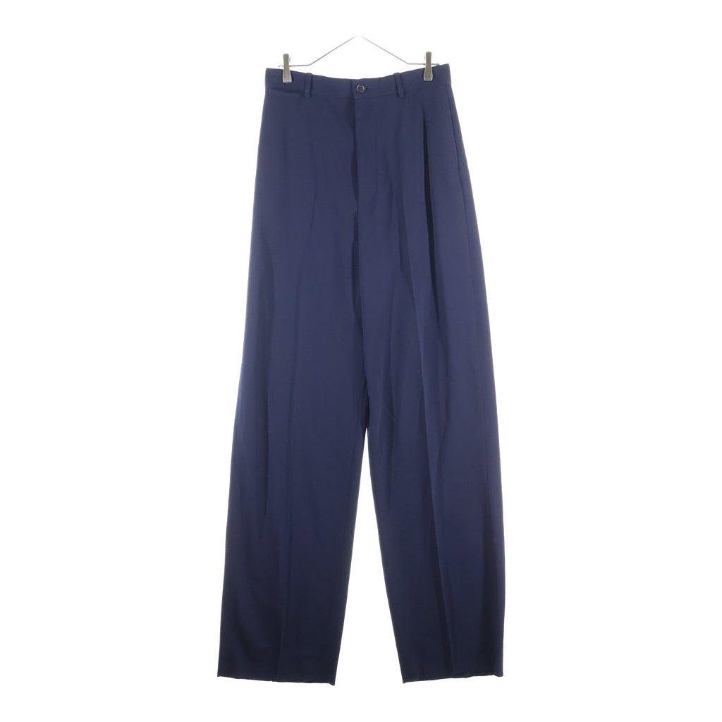 BALENCIAGA(バレンシアガ) GARDE-ROBE テーラード トラウザー ロング パンツ ウール ネイビー 725469 TNT09