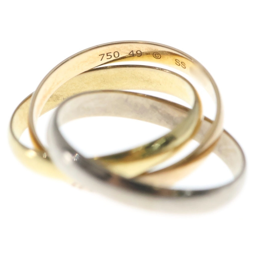 Cartier(カルティエ) トリニティ リング イエローゴールド×ホワイトゴールド×ピンクゴールド 750YG/WG/PG #49