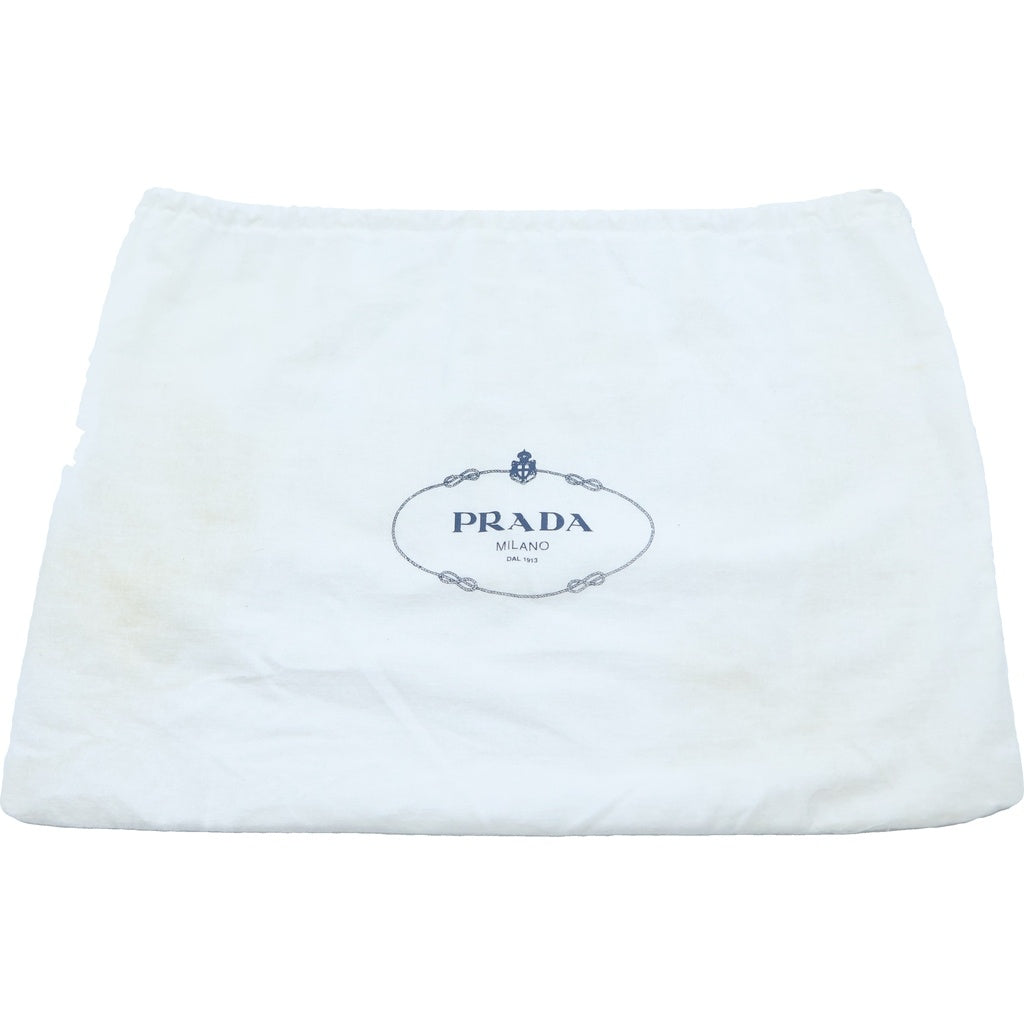 PRADA(プラダ) トライアングルロゴ サフィアーノ ハンドバッグ ゴールド レザー ゴールド金具 レディース