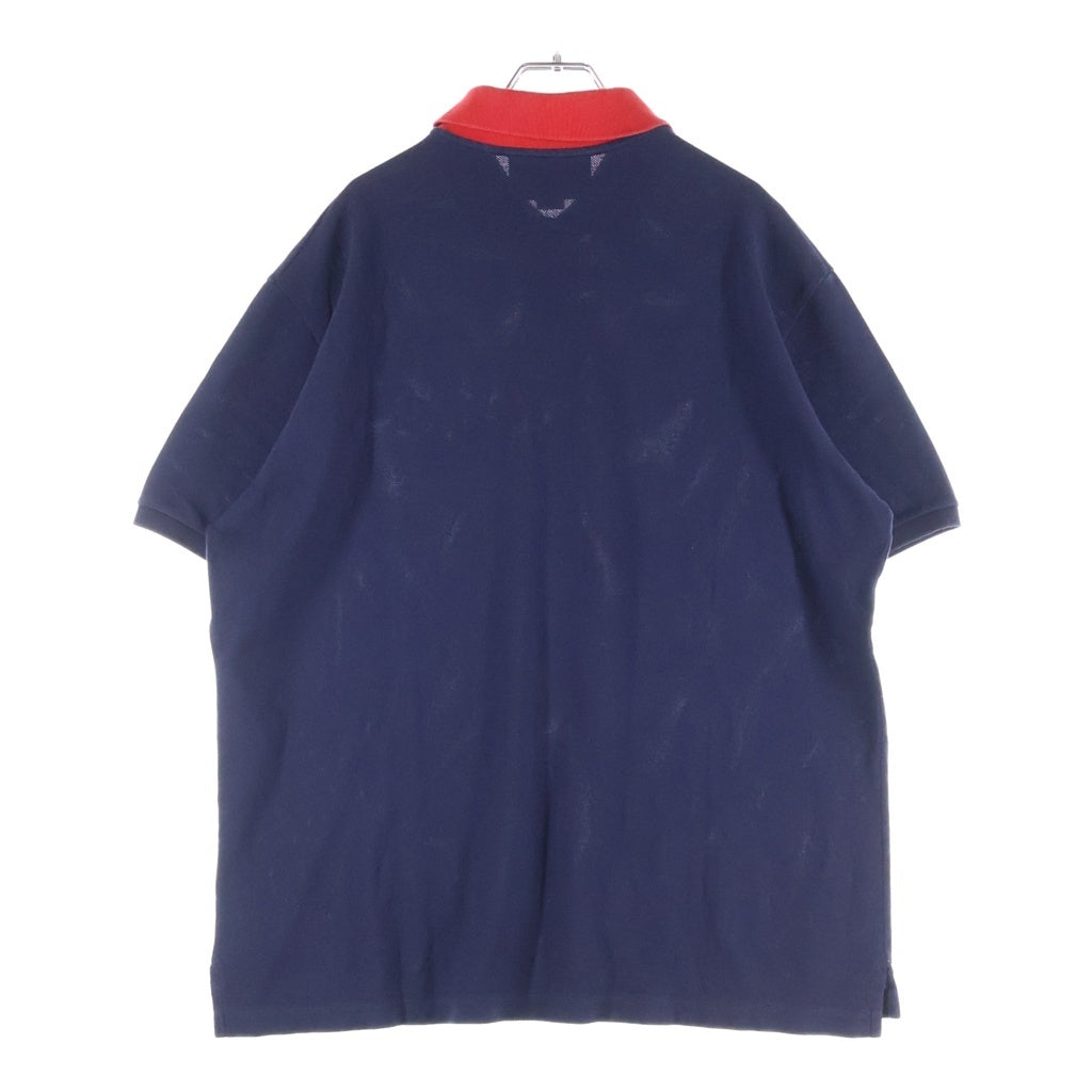 GUCCI(グッチ) ポロシャツ Tシャツ 半袖 GGロゴ コットン ネイビー/レッド 574086 XJA6C