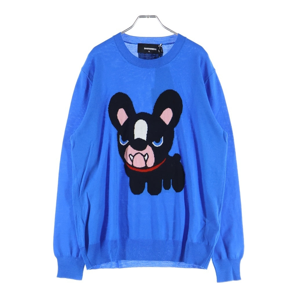 DSQUARED2(ディースクエアード) ニット 長袖 トップス ブルー S79HA0010 S17890