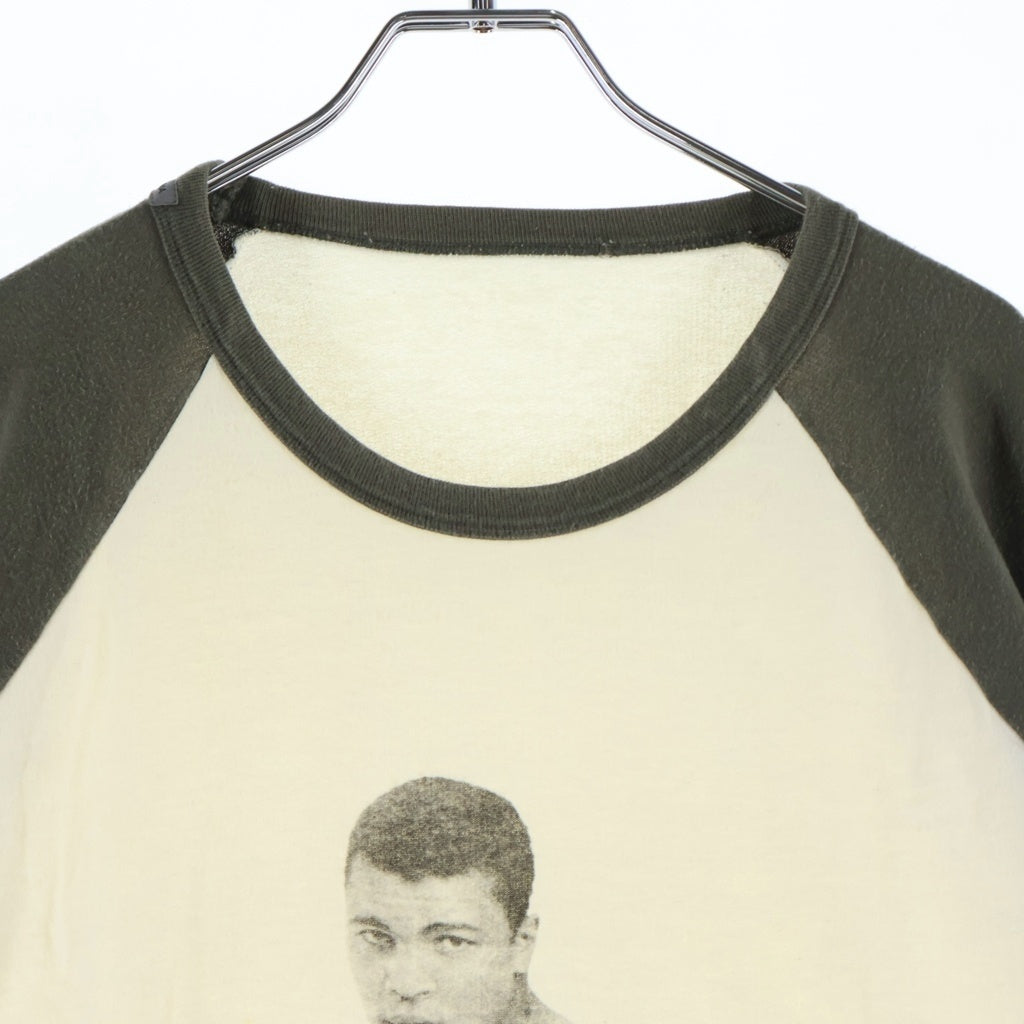 DOLCE & GABBANA(ドルチェアンドガッバーナ) モハメドアリ ラグラン Tシャツ 半袖 カットソー コットン カーキ/ホワイト