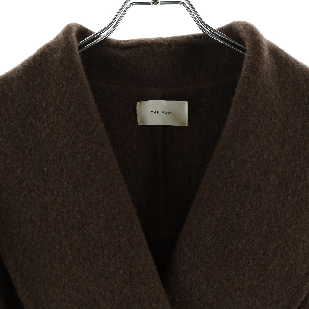 THE ROW(ザロウ) Polli Jacket ポリー カシミヤ ショールカラー ダブルブレスト コート ジャケット ブラウン 5887-W2101 レディース