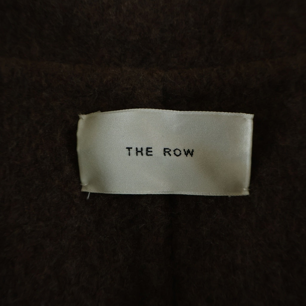 THE ROW(ザロウ) Polli Jacket ポリー カシミヤ ショールカラー ダブルブレスト コート ジャケット ブラウン 5887-W2101 レディース