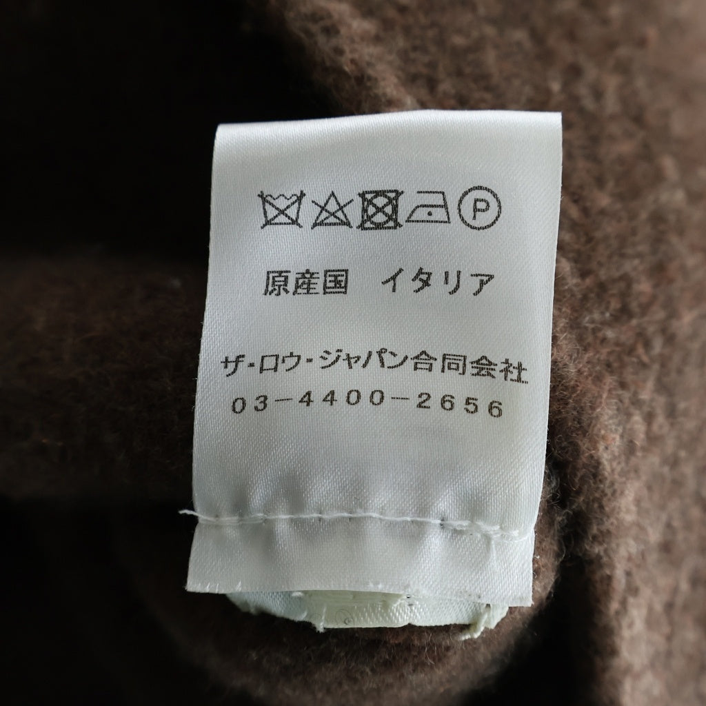 THE ROW(ザロウ) Polli Jacket ポリー カシミヤ ショールカラー ダブルブレスト コート ジャケット ブラウン 5887-W2101 レディース