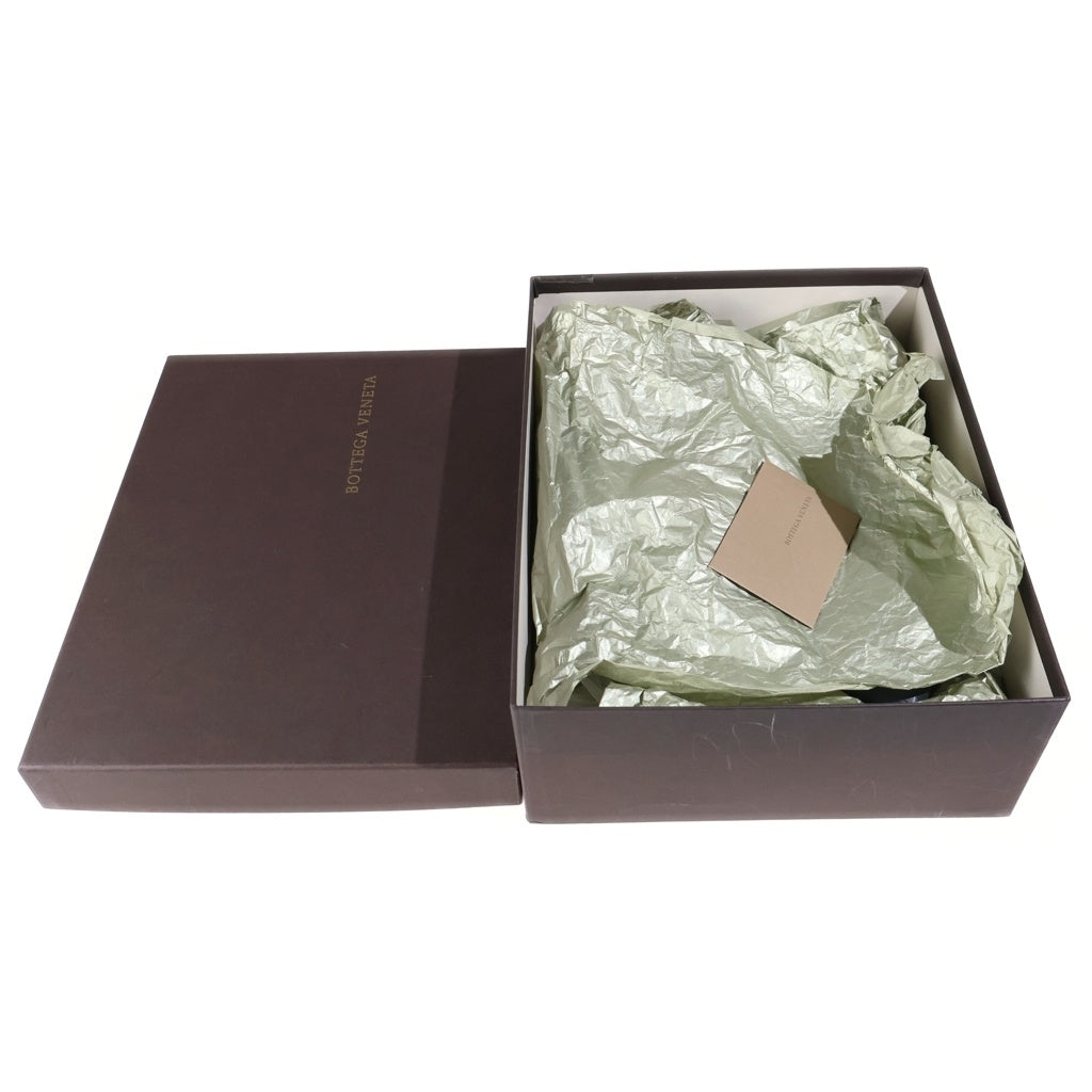 BOTTEGA VENETA(ボッテガヴェネタ) ギャザーデザイン レザー オープントゥ ヒール パンプス シューズ ブルー レディース