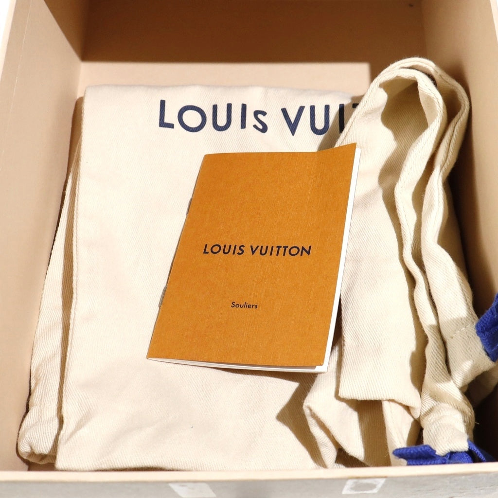 LOUIS VUITTON(ルイヴィトン) ロゴ刺繍 デニム エスパドリーユ ローカットシューズ スニーカー インディゴ レディース