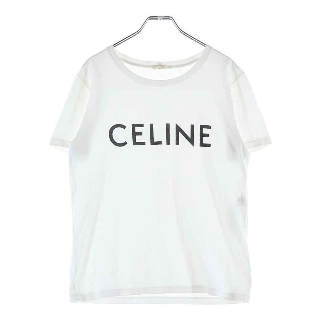 CELINE(セリーヌ) ロゴプリント 半袖Tシャツ カットソー ホワイト 2X314916G レディース