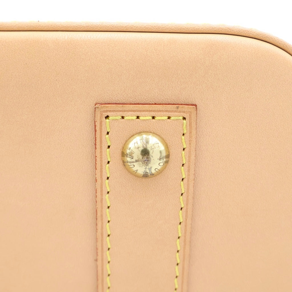 LOUIS VUITTON(ルイヴィトン) モノグラム アルマBB 2WAYバッグ ハンドバッグ ショルダーバッグ ブラウン レザー×PVC M46990 ゴールド金具 レディース