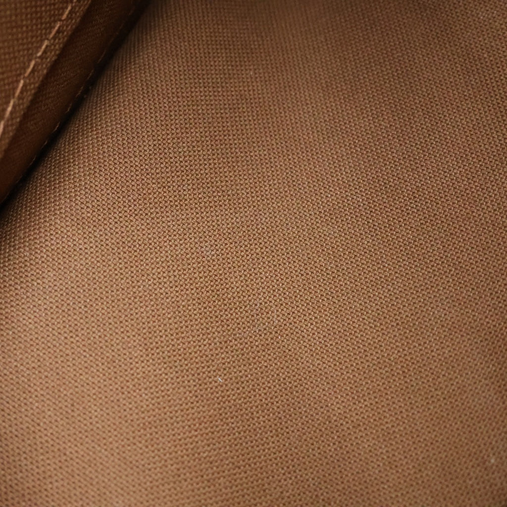 LOUIS VUITTON(ルイヴィトン) モノグラム アルマBB 2WAYバッグ ハンドバッグ ショルダーバッグ ブラウン レザー×PVC M46990 ゴールド金具 レディース