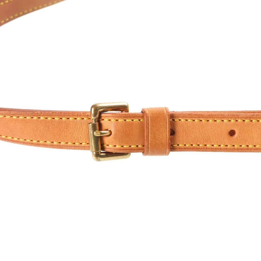 LOUIS VUITTON(ルイヴィトン) モノグラム ミュゼットタンゴ ショルダーバッグ ブラウン レザー×PVC M51257 ゴールド金具 レディース