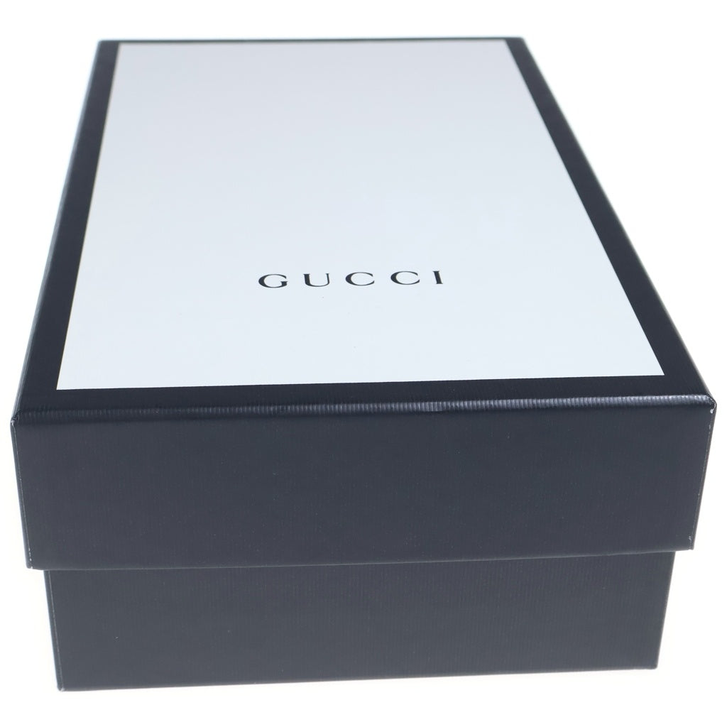 GUCCI(グッチ) GGマーモント エスパドリーユ ラムスキン レザー フラット サンダル シューズ ミュール ブラック レディース 551881