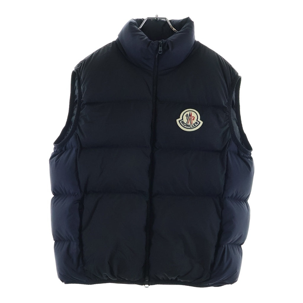 MONCLER(モンクレール) 23AW ALMAZ ワッペンロゴ ジップアップ ダウンベスト ブラック I20911A00077