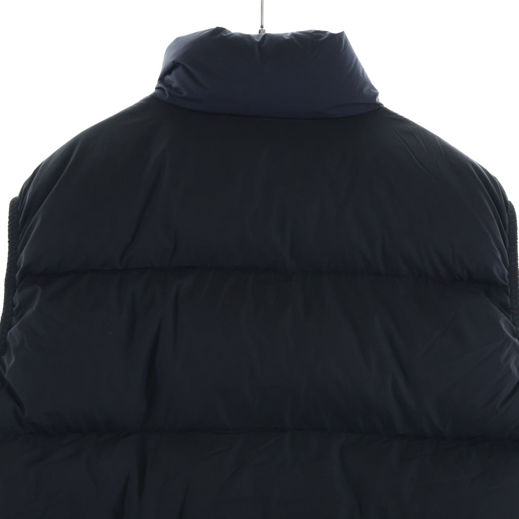MONCLER(モンクレール) 23AW ALMAZ ワッペンロゴ ジップアップ ダウンベスト ブラック I20911A00077