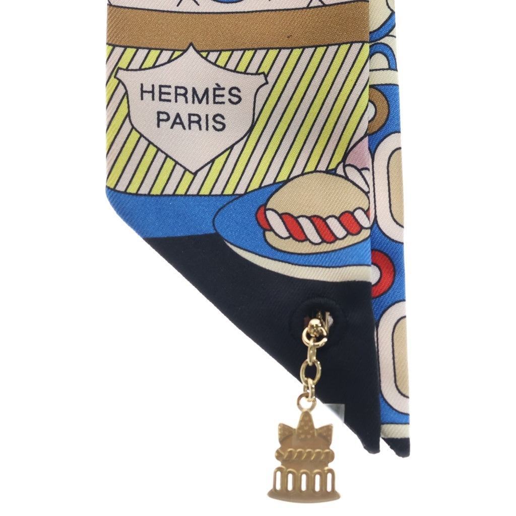 HERMES(エルメス) ツイリー パティスリーフランセーズ シルクスカーフ マルチカラー