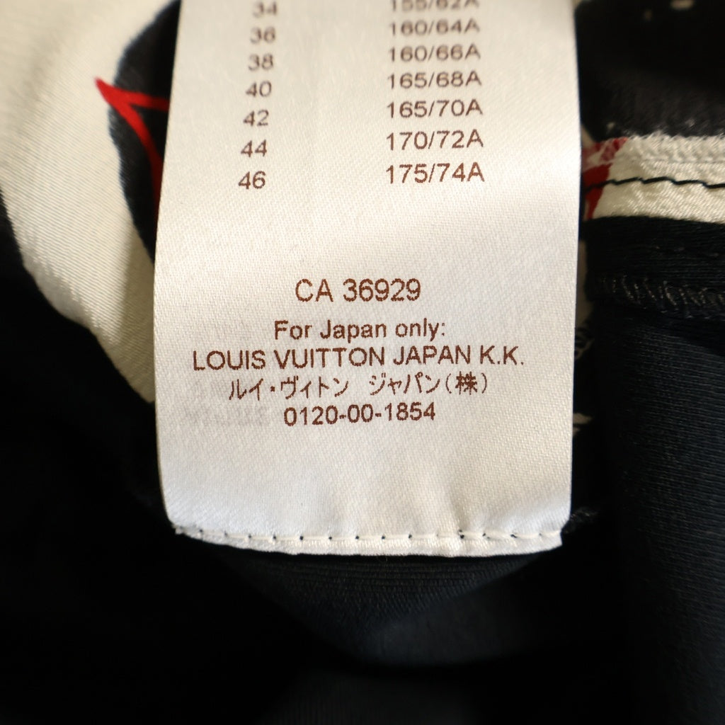 LOUIS VUITTON(ルイヴィトン) 17年 ポルカドット ワンピース 半袖 リボン モノグラム コットン シルク ブラック/ホワイト/レッド RW171B AQG FBDS78