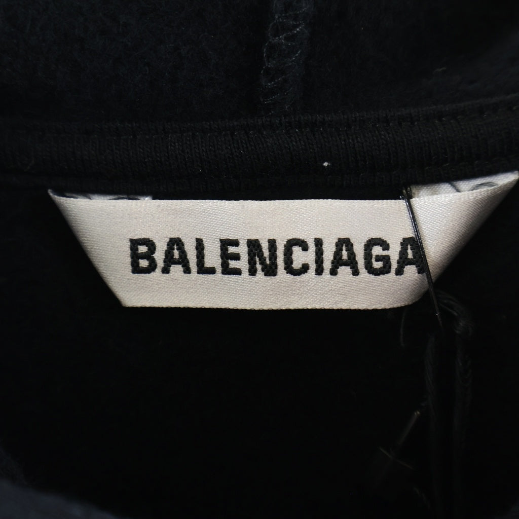 BALENCIAGA(バレンシアガ) 21SS ヘビーウェイトポンチョパーカー フーディー ブラック 645156