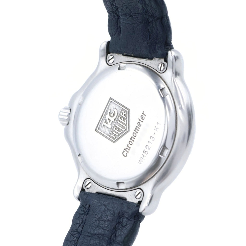TAG HEUER(タグホイヤー) 6000シリーズ クロノメーター 青文字盤 ステンレススチール 革ベルト 自動巻き AT WH5213-K1